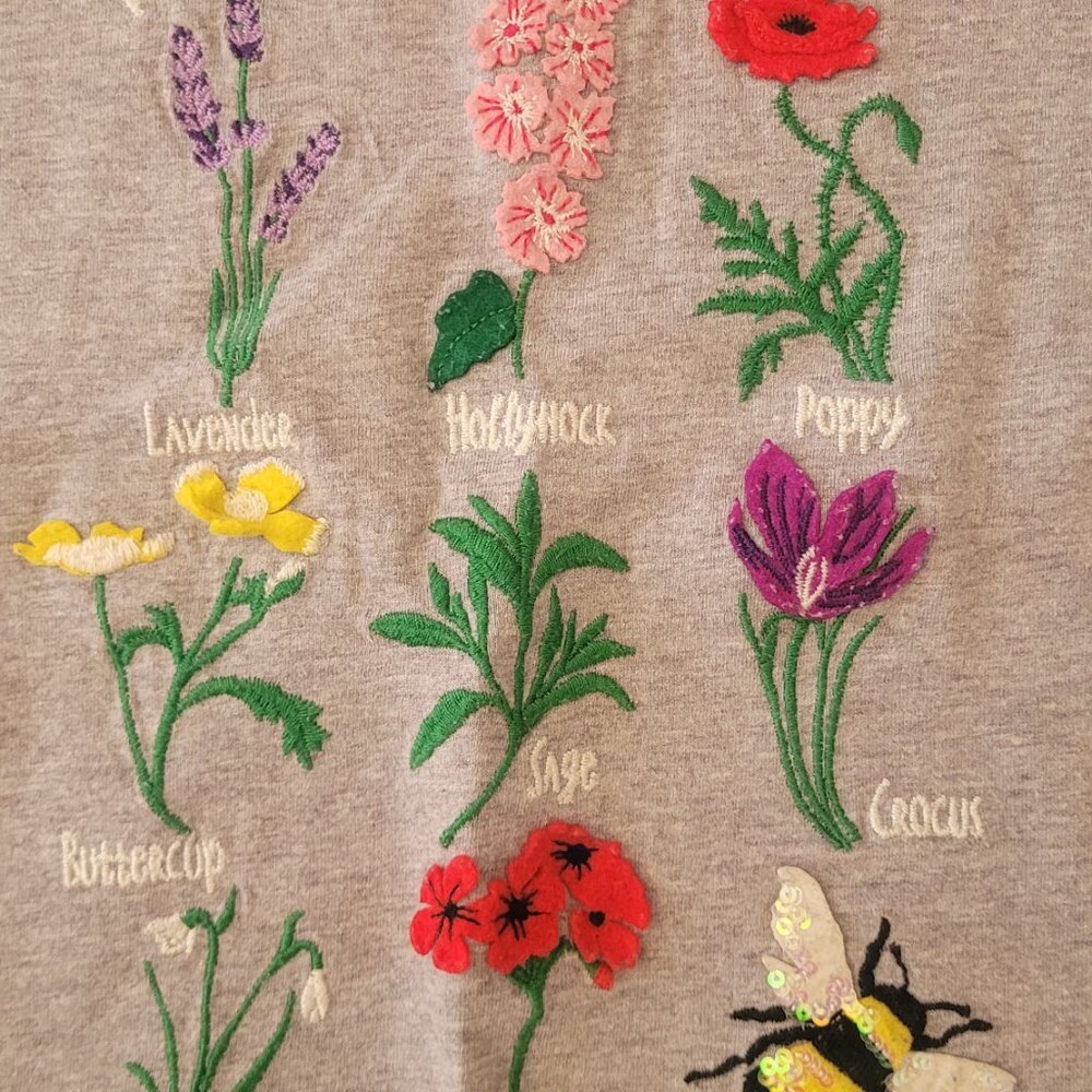 HTF Mini Boden Plant These to Save the Bees Shirt - size 7-8 - Picture 4 of 4